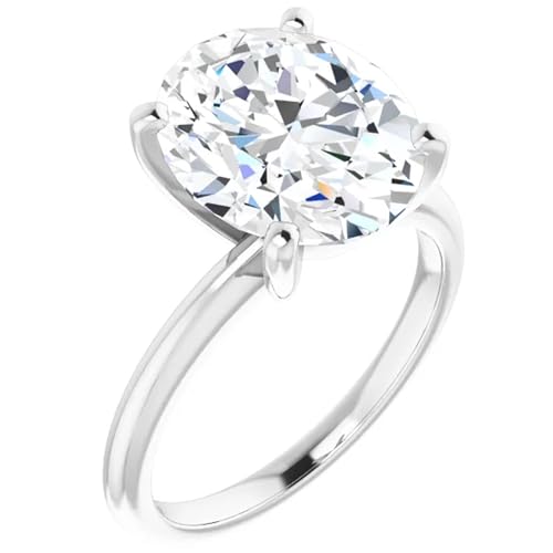 2 Carat Lab Grown Diamond Engagement Ring Oval Cut Solitaire