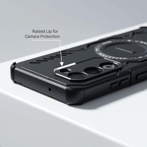 Image of ShieldTech Back Cover Case for Oppo A5 5G | 360 Protection Mobile Phone Case Mag-Safe | Camera Protection | Oppo A 5 5+g Back Cover | Oppo A5 5G - Black TPU+PC