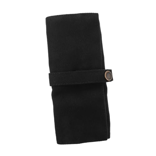 Yardwe Estuche Organizador De Correas De Reloj Enrollable Negro, Lona Ligera y Duradera, Compatible Relojes para Hombre y Mujer, Bolsa De Almacenamiento para Viaje y Uso Doméstico