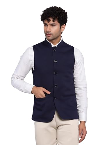 Image of ROCKSY Nehru Jacket, Bandi Modi Koti for Men, Cotton Waistcoat for All Occasion: Wedding, Diwali, Wedding, Ethnic, Office Party, Formal and casual Look