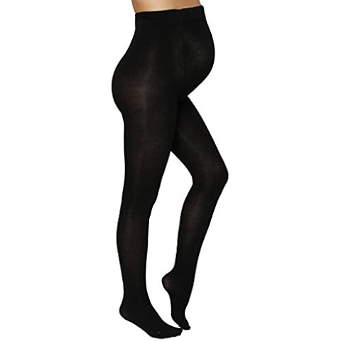 Noppies Damen Maternity Tights Cotton 30/1 Umstandsstrumpfhose, Schwarz (Black 06), S-M EU Cover