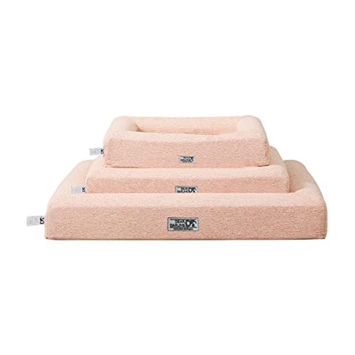 Dear Darling DD-01 Orthopädisches Luxus Katzenbett und Hundebett gelenkschonend mit Memory Schaum, waschbarem Sommer-und Winterbezug und grabverhalten-fördernder Matratze (L, Anthrazit)