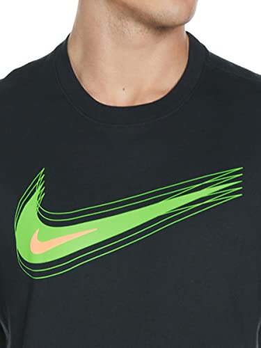 Nike Homme Nike Sportswear T shirt, Noir / Vert Mean, S EU - Image 4