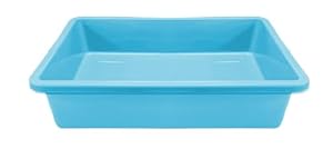 Optimal Products Large Oven Rack & Grill Soaking Cleaning Tray Industrial Grade Polypropylene 55 x 40 cm UK (Teal)