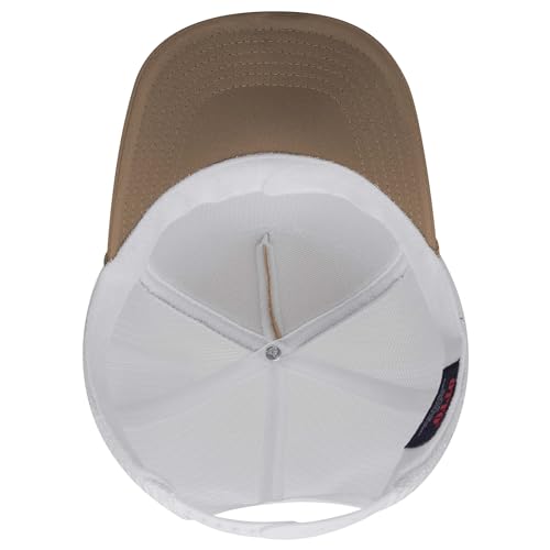 Image of OTTO Polyester Foam Front 5 Panel High Crown Mesh Back Trucker Hats in 97, Bulk, Wholesale