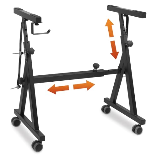 Piano Keyboard Stand Heavy Duty - Adjustable Portable Music Stand for Kids and Adults, Fits 54, 61, 88 Key Electric Pianos, Sturdy Musical Keyboard Stand (Z-Style) Piano Keyboard Stand Heavy Duty - Adjustable Portable Music Stand for Kids and Adults, Fits 54, 61, 88 Key Electric Pianos, Sturdy Musical Keyboard Stand (Z-Style)