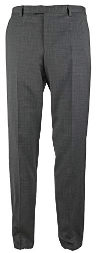 Hugo Boss Men's Leenon1 Flat Front Wool Unhemmed Dress Pants-MG-32R