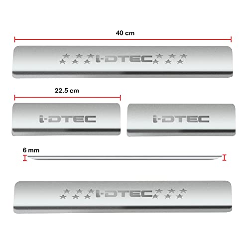 Image of Atteen Smart Door Sill /Foot Step Stainless Steel Plates Compatible with Honda IDTECH
