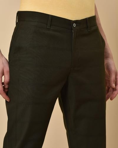 Image of Blackberrys Men's Cotton Blend Slim Casual Trousers