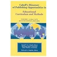 Cabell's Directory Of Publishing Opportunities In Educational Curriculum And Methods 2005-2006 0911753273 Book Cover