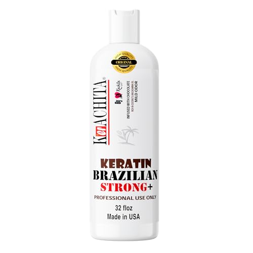 Brazilian Keratin Chocolate Strong 32 floz (1 Litre) KERACHITA, Hair Smoothing Treatment Blowout Straightening Enhanced, Professional Brazilian Keratin - Made in USA