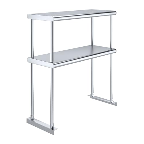 AmGood Double OverShelf Stainless Steel NSF - Many (30