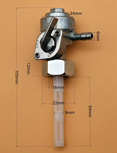 Image of YAMAKATO Predator 9000 8750 4000 4375 Generator Fuel Tank Shut Off Valve | Fuel Petcock for Centurion Honda Westinghouse Duromax Durostar Powermate Powerhorse ETQ M16X1.5mm