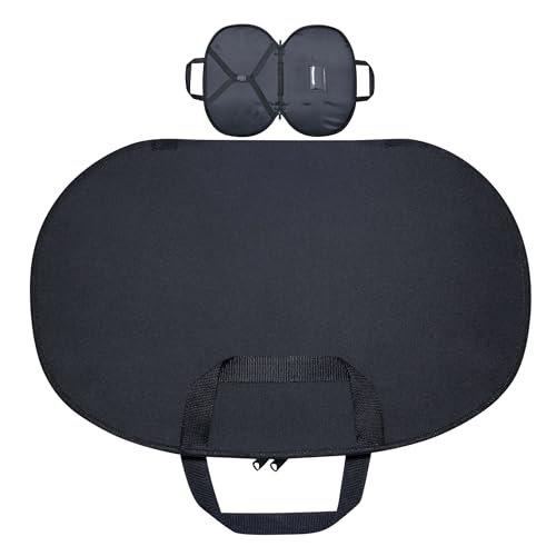 Masonic Chain Collar Case Black with Black Lining Soft Padded, Freemason Carrying Bag