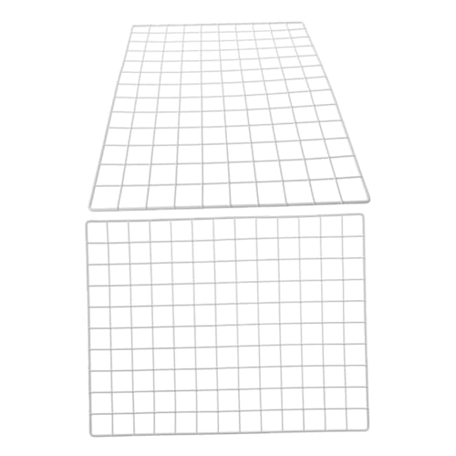 Levemolo Photo Display Grid Wall Decor Metal Wire Grid Panel for Kindergarten Wall Hanging Storage Rack