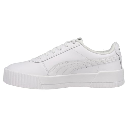 Image of PUMA Women's Carina Sneaker, White Silver, 8.5 M US