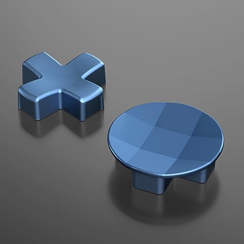 Image of eXtremeRate 2Pcs Metalic Neptune Blue Magnetic Stainless Steel D-Pads, for Xbox Elite 1 /2, Replacement Parts Directional Pad Button Kits for Xbox One Elite & Xbox One Elite Series 2 Controller