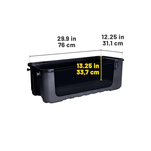 Plano Sportsman Trunk with Wheels, Black, 108-Quart, Lockable Storage Box, Rolling Sportsman Trunk, Hunting Gear and Ammunition Bin, Heavy-Duty Containers for Camping, Large - Image 6