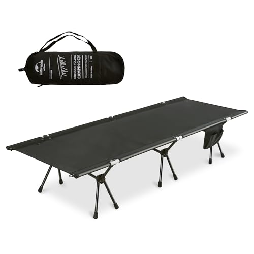 Naturehike WildField Höhenverstellbarer Campingbett, Ultraleichtes Faltbett, Kompakt und tragbar für Camping, Wandern, Reisen und zu Hause
