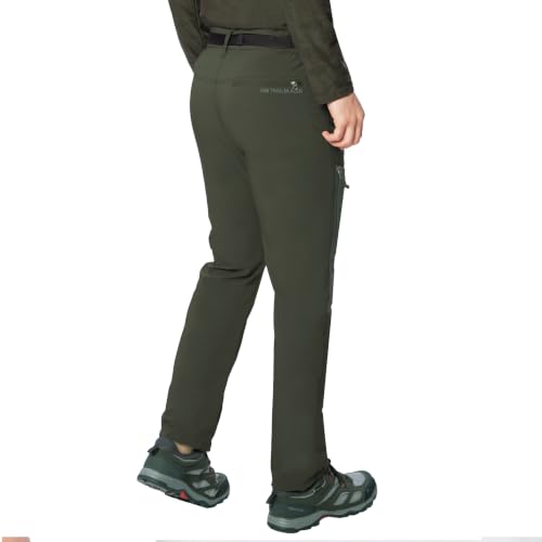 Image of TRIPOLE Trailblazer Trekking and Hiking Pants and Cargo for Outdoors and Travelling (in, Alpha, L, Regular, Army Green)