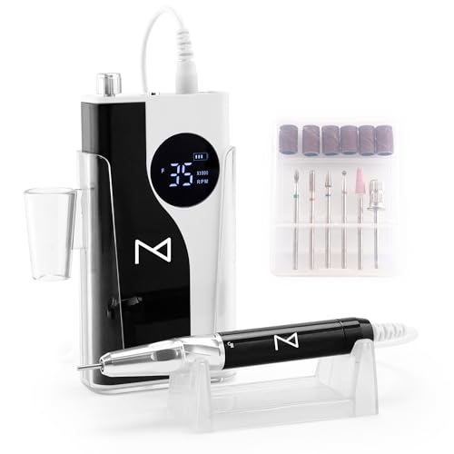 M-Ying-Yang-Brushless-Nail-Drill-35K-RPM-Wireless-Powerhouse-85w-Aluminum-Alloy-Shell-Ultra-Quiet-Operation-for-Smooth-Precision-Nail-Art-Black