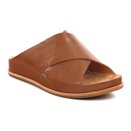 KORK-EASE Women's Tutsi Cross-Band Leather Slide Sandal