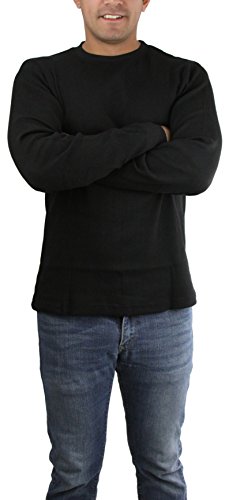 ToBeInStyle Men's Long Sleeve Crew Neck Cotton-Poly Blend Sweatshirt4