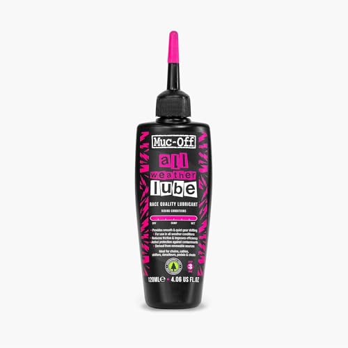 Muc-Off All-Weather Chain Lube Kettenschmiermittel, 120 ml, biologisch abbaubar, für alle Bedingungen formuliert, geeignet für alle Arten von Fahrrädern