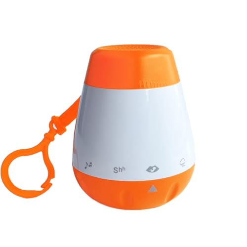 HUIMO Baby White Noise Machine, Sleep Soother for Newborn Babies at Night, Portable Sound Machine Sleep Aid with Human Shhh, Natural Voice, Sleeping Song, Heart Beat & White Noise to Get Babies Sleep
