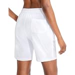 Bermuda Shorts Damen Sommer Kurze Hose Sporthose Knielang Baumwoll Sport Shorts High Waist Laufshorts Kurze Jogginghose Lässige Sweatshorts mit Taschen – Bild 4