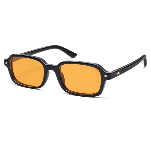 Image of SOJOS Trendy Rectangle Polarized Sunglasses Womens Mens SJ2610