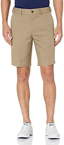 PGA TOUR mens Flat Front With Expandable Waistband, 9" Inseam Golf Shorts, Chinchilla, 42 US