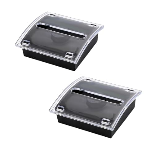 Distributeur de notes pour mémos carrés de 7,6 x 7,6 cm noir pack de 2 tooloflife
