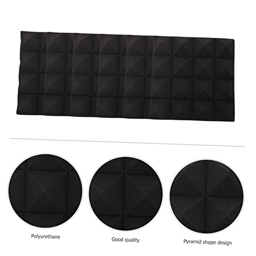 12 Piezas Paneles Acústicos en Forma de Pirámide para Estudio de Grabación y Aislamiento de Habitaciones miniatura 6