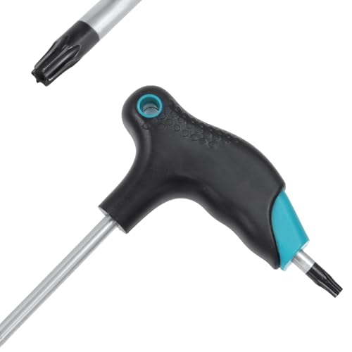 Image of Antrader T27 Torx Wrench,Anti Tamper Proof Hex Key,Cr-V Steel T-Handle Dual End Long Arm Screwdriver 2pcs