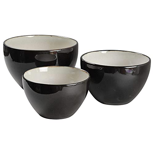 Set de 3 tazones mezcladores Sango Nova Black miniatura 1