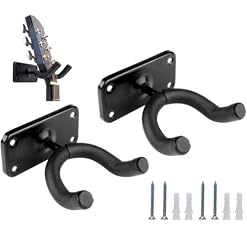 Guitar Wall Hanger Guitar Mount Hook Holder Wall Bracket Volin Rack Stand Metal Ukulele Violin Bass Display Keep Instrument Accessories 2 Pack - Les Beatles, Paul McCartney, John Lennon, RIngo Starr, George Harrison