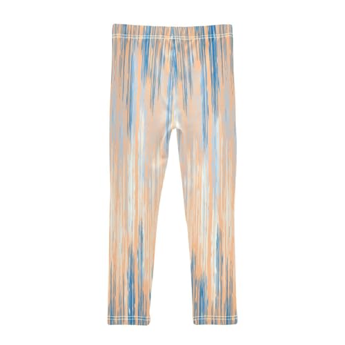 Blue Stripe Waves Girls Summer Shorts Cotton Cartwheel Shorts Outfits Clothes for Dance Party2