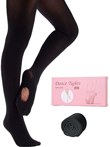 Image of MdnMd Girls' Women's Ballet Tights Ultra Soft Convertible Dance Leggings Transition Tights for Toddler Kids Adult