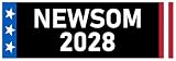 Newsom 2028 Sticker 2x6 Gavin Newsom President Stickers