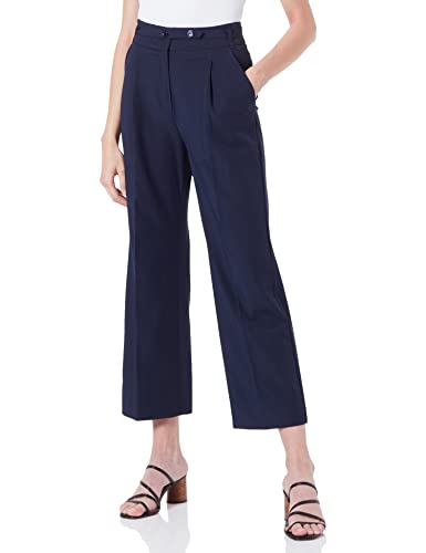Preisvergleich Produktbild comma Damen Hose 7 / 8 Freizeithose, 5876 tiefblau, 40