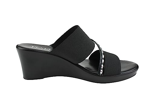 Image of ITALIAN Shoemakers Pert Women's Wedge Open Toe Strap Sandal for Women