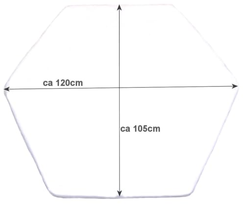 Spannbettlaken für 6-eck Laufgitter Matratze 120x105 cm Baby Kinder Laufstall Baumwolle D27