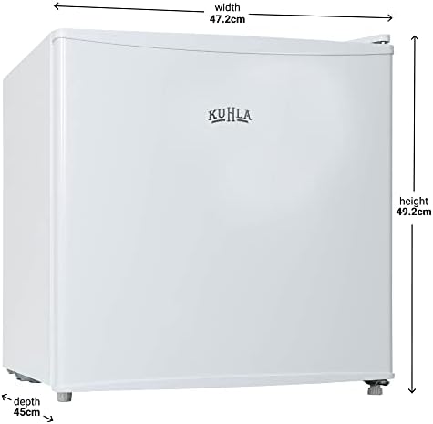 Kuhla KTTFZ5, 31L Table Top Freezer, Compact Size, Classic Design, Reversible Door, Removable Wire Shelf, Energy Efficient, White