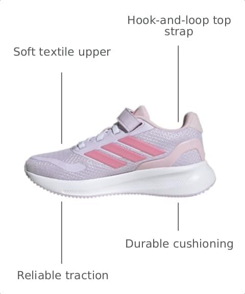 Image of adidas Baby Marvel Run Falcon 5 Elastic Lace & Strap Shoe