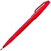 Pentel Sign Pen Fiber-Tipped Pen, Red Ink, Box of 12 (S520-B)