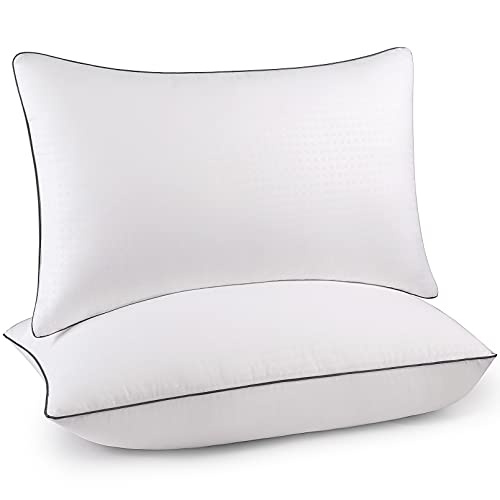 HIMOON Bed Pillows for Sleeping Standard Size Set of 2,Comfortable Hotel Cooling Pillows 2 Pack, Soft & Support