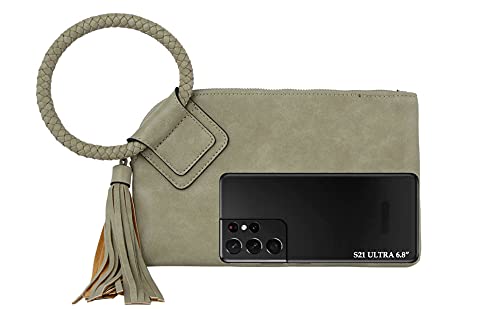 Womens Clutch Purse Wristlet Wallet Evening w/Hand Strap Casual Formal Vegan Leather - Metro Muse – Bild 6