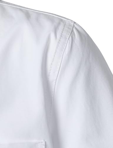 Boys Oxford Button Down Shirt Short Sleeve Formal Uniform Dress Shirts with Pocket4