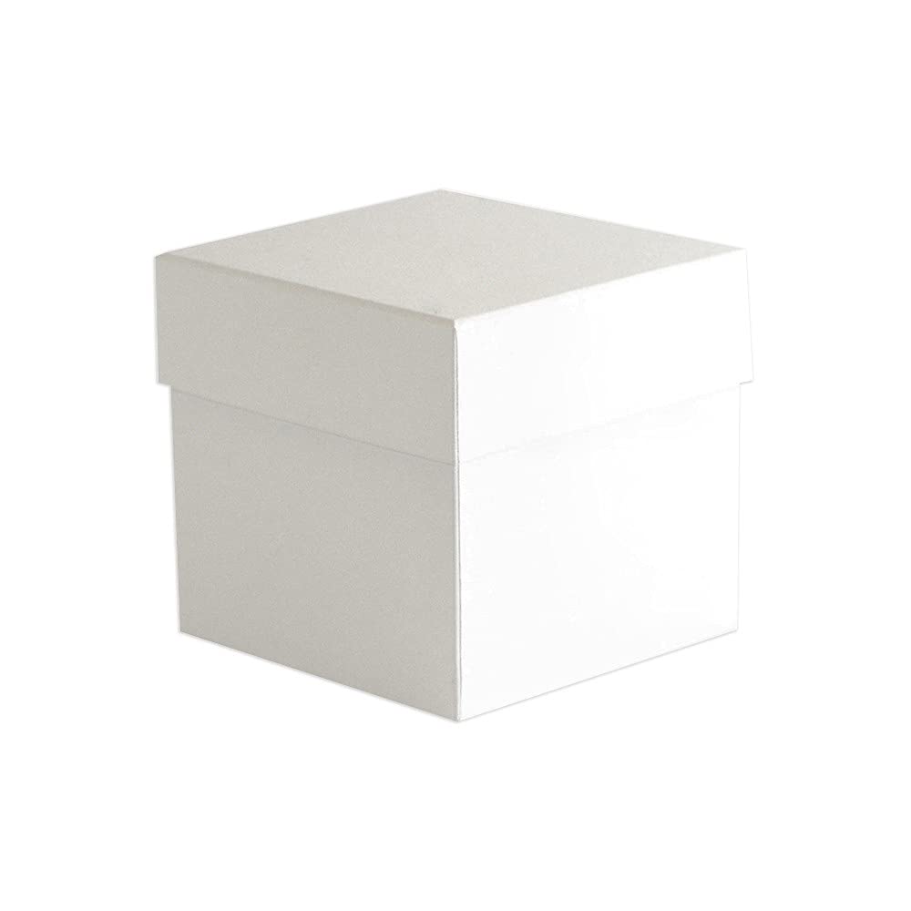 Eco-friendly Luxury Rigid Candle Gift Box (113x113x108mm) White